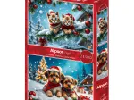 2 Puzzles - Christmas Kittens and Puppies