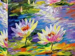 Water Lilies in the Pond