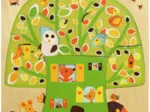 Peg Puzzle - Wooden - 3 in 1 - Tree House