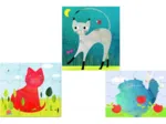Jigsaw Puzzles - 9, 12 and 16 Pieces - 3 in 1 - Cats