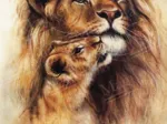 Lion and Her Baby