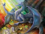 Blue Dragon and Treasure