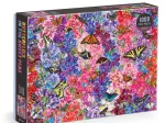 Butterflies In the Sweet Peas 1000 Piece Puzzle - Troy Litten