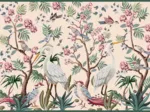 Secret Garden - Egret and Flowers