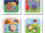Jigsaw Puzzles - 4, 4, 6, and 6 Pieces - 4 in 1 - Together with Friends