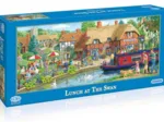 Jigsaw Puzzle - 636 Pieces - Panoramic - Lunch at the Swan