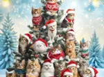 Christmas Tree Cats