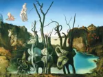 Salvador Dalí - Swans Reflecting Elephants