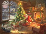 Thomas Kinkade - Santa Claus is here!