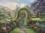 Thomas Kinkade - Hummingbird Cottage