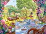 Secret Puzzle - June's Journey - Tea in the garden