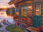 Lakeside Cabin with Bike