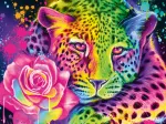 Neon Rainbow Leopard