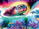 Neon turtle