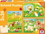 3 Puzzles - Niedliche Haustiere
