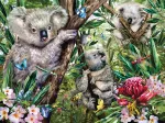 Cute Koala Family