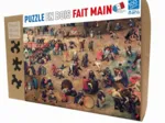Handgeschnittenes Holzpuzzle - Brueghel - Children'S Games