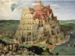 Handgeschnittenes Holzpuzzle - Brueghel: Turmbau Zu Babel