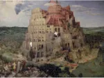 Handgeschnittenes Holzpuzzle - Brueghel: Turmbau Zu Babel