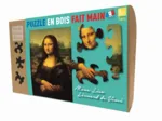 Handgeschnittenes Holzpuzzle - Leonardo Da Vinci - Mona Lisa