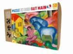 Handgeschnittenes Holzpuzzle - Franz Marc - Der Traum