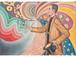 Handgeschnittenes Holzpuzzle - Paul Signac - Porträt Von Félix Fénéon