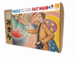 Handgeschnittenes Holzpuzzle - Paul Signac - Porträt Von Félix Fénéon