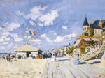 Handgeschnittenes Holzpuzzle - Sur Les Planches De Trouville