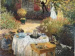 Handgeschnittenes Holzpuzzle - Claude Monet - Mittagessen