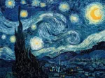 Handgeschnittenes Holzpuzzle - Vincent Van Gogh: Sternennacht
