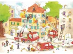Handgeschnittenes Holzpuzzle - Cacouault: Die Feuerwehr