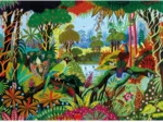 Handgeschnittenes Holzpuzzle - Alain Thomas: Jungle