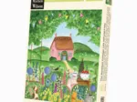 Hand-cut wooden puzzle - The Rosebud Cottage