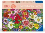 Wellness & Puzzle - Stained Glass Flowers