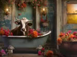 The cow in the Bathtub