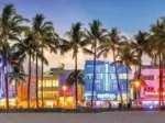 Panoramic Puzzle - Night Lights On Ocean Drive