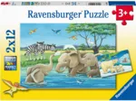 2 Puzzles - Tierkinder aus Aller Welt