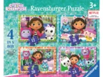 4 Puzzles - Gabby's Dollhouse