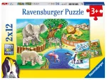 2 Jigsaw Puzzles - Animals in the Zoo