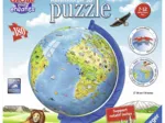 3D Puzzle - World Map in French