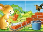 My First Puzzles - Animals at the Job Site (9x2 Pieces)