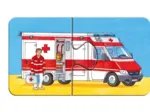 Jigsaw Puzzle - 9 x 2 Pieces - Vehicles