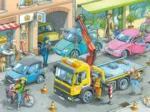 2 Puzzles - Rubbish Collection And Tow Truck