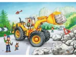 2 Jigsaw Puzzles - Excavators and Forest Tractor