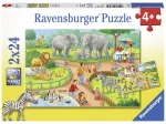 2 Jigsaw Puzzles - A Day in the Zoo