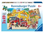 Jigsaw Puzzle - 3 x 49 Pieces : Firemen at Work