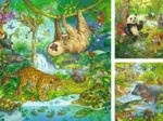 3 Puzzles - Jungle Animals