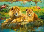 Lions in the Savannah