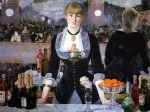 Manet Édouard: A Bar at the Folies Bergère, 1882
