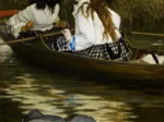 James Tissot: On the Thames, A Heron
